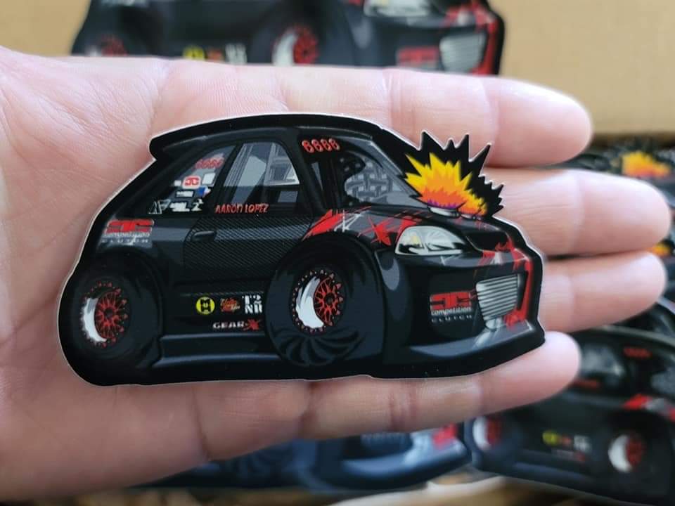 The Few H22 Crew Race Car Toon Sticker