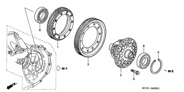 K series AWD Transfer Gear Bolt