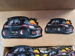 The Few H22 Crew Race Car Toon Sticker